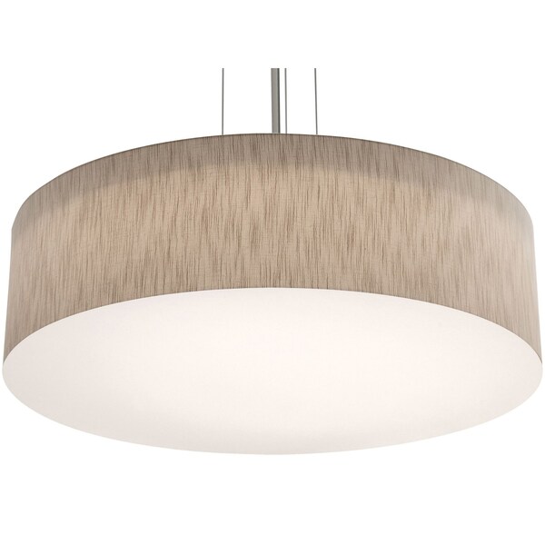 Afx Anton 30in. LED Pendant, Satin Nickel Finish, Jute Shade ANP3044L5AJUDSN-JT - main